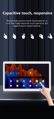 wall mounted 24inch android 12 tablet pc POE NFC LCD layar sentuh Komersial Tampilan Digital signage iklan video player