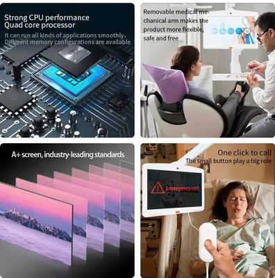 Pemasangan di Dinding 13.3 Inci 1080P Perawatan Kesehatan Kartu SIM Wifi Solt Tablet Android Pc Sistem Panggilan Perawat untuk Rumah Sakit