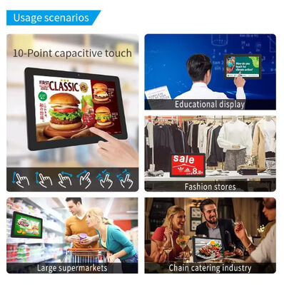 Papan Menu Digital Wall Mount 24 inci dengan Platform Android RK3566 untuk Restoran dan Kafe
