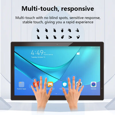 Tablet PC OS Win 10 IPS 1080p 15,6 inci yang dipasang di dinding POE NFC RJ45 Wi-Fi Layar sentuh tampilan iklan bisnis