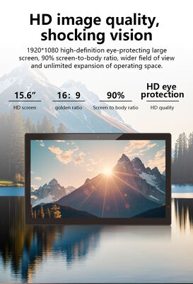 Tablet PC OS Win 10 IPS 1080p 15,6 inci yang dipasang di dinding POE NFC RJ45 Wi-Fi Layar sentuh tampilan iklan bisnis