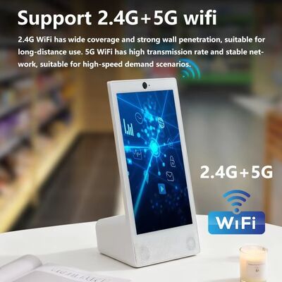 Desktop tipe L 15,6 inci 1920x1080 android 15 tablet pc Wi-Fi NFC Layar sentuh kapasitif 10000mah Octa Core untuk pemesanan makanan cepat saji dengan speaker