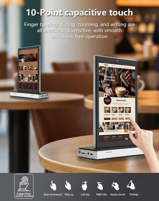 10,1 inci layar ganda desktop android all in one layar sentuh 4G tablet pc Wi-Fi POE power restoran pemesanan kiosk