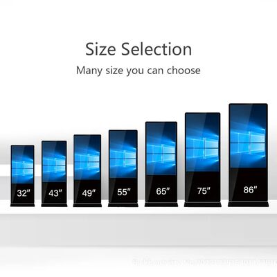 43 Inch Floor Standing Digital Signage LCD Advertising Displays Touch Screen Smart Kiosk Poster Player untuk Pusat Perbelanjaan