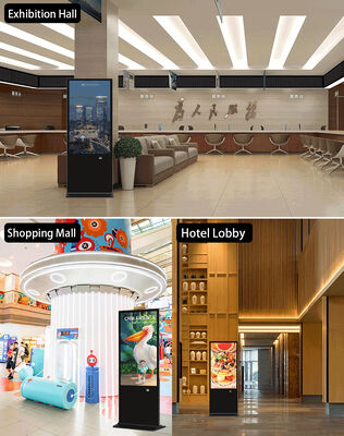43 Inch Floor Standing Digital Signage LCD Advertising Displays Touch Screen Smart Kiosk Poster Player untuk Pusat Perbelanjaan