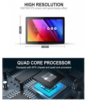 10.1 Inch Quad Core Android 7.0 Tablet Industri dengan layar sentuh