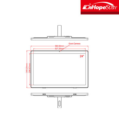 Wall Mount 5ms 27 Inch All In One Komputer layar sentuh 0.227mm