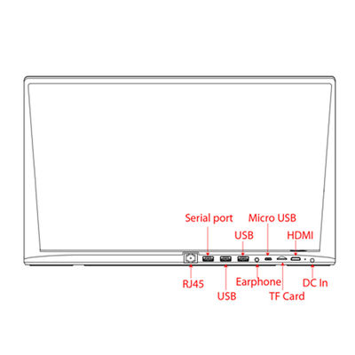 Android 8.1 15.6 " 1.8GHz All In One Touch Screen PC Pemutar Iklan OEM
