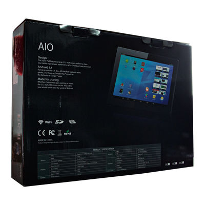 18.5 inci IPS Screen All-in-One Touch Screen PC dengan prosesor Quad Core 1.80GHz dan 10-Point Capacitive Touch
