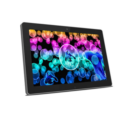 Wall mount 12 inci capacitive touchscreen Android semua dalam satu PC dengan kamera depan wifi rj45