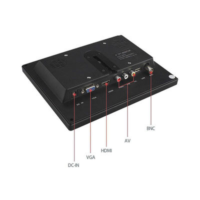 9~36VDC 800x480 8 Inch LCD CCTV Monitor Dengan BNC AV HDMI USB
