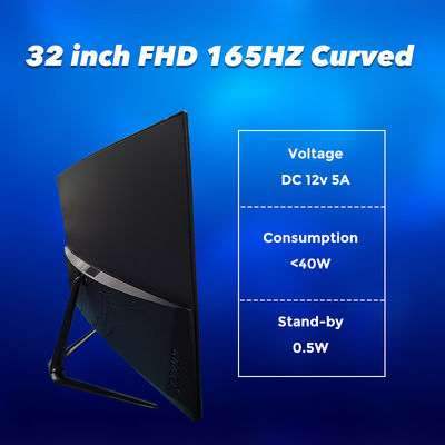 FCC 165HZ 350cd/M2 Gaming Desktop Monitor Usd Hdmi DP Untuk Internet Cafe