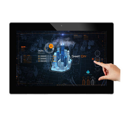 18.5inch Frameless Wall Mounted Advertising Android Tablet dengan Stand Desktop