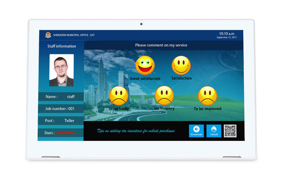 L Bentuk 1920x1080 13,3 inci All In One Android Tablet Dengan Layar Sentuh WIFI RJ45