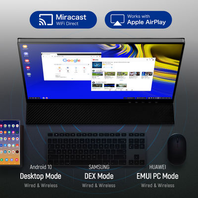 1080P HDR 5ms Portable Wireless Touch Screen Monitor Dengan 178° Full View