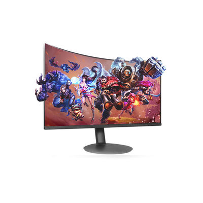 Desktop Hitam 2ms 1080p 60hz Curved Monitor / Lcd Pc Monitor