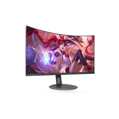Desktop Hitam 2ms 1080p 60hz Curved Monitor / Lcd Pc Monitor