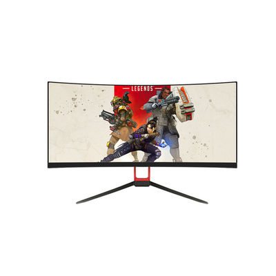 Frameless HDMI VGA 75Hz 30inch 1080P Curved PC Gaming Monitor Dibangun Dalam Speaker