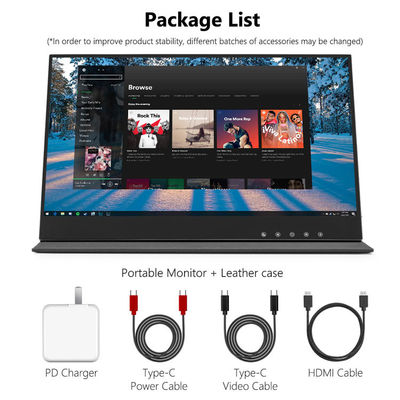 Hopestar 11mm 15.6 Inch Computer Monitor 1080P Full HD IPS layar sentuh