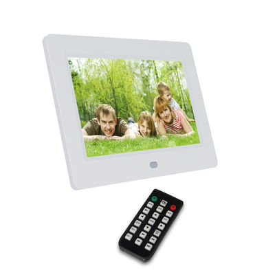 Multi bahasa 7 Inch LCD Digital Photo Frame 250cdm2 Dengan Slideshow Otomatis