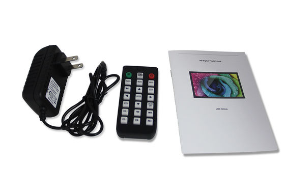 7 inci LCD Digital Photo Frame 1024x600 IPS Layar Kecerahan disesuaikan