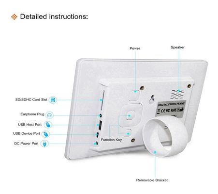 Hopestar 1024x600 10 Inch Digital Photo Frame Loop Video Play MP3 Film