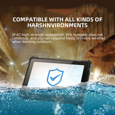 8 inci IP68 RK3399 Tablet Militer Rugged PC Waterproof Shockproof