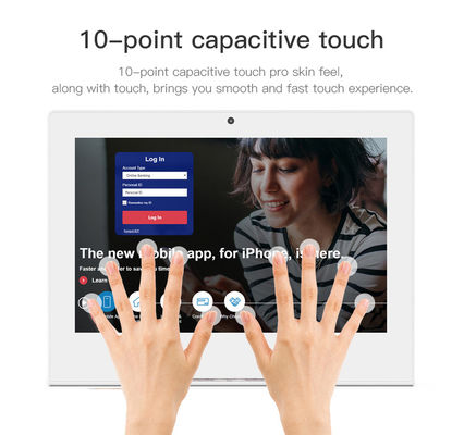 10.1inch IPS Touchscreen Android Tablet Bentuk L WIFI RJ45 AIO Tablet