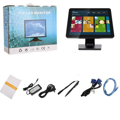 Monitor layar sentuh 7 10 10.1 12 15 17 18.5 19 21.5 27 inci Komputer POS PC TFT LED LCD Display Monitor layar sentuh