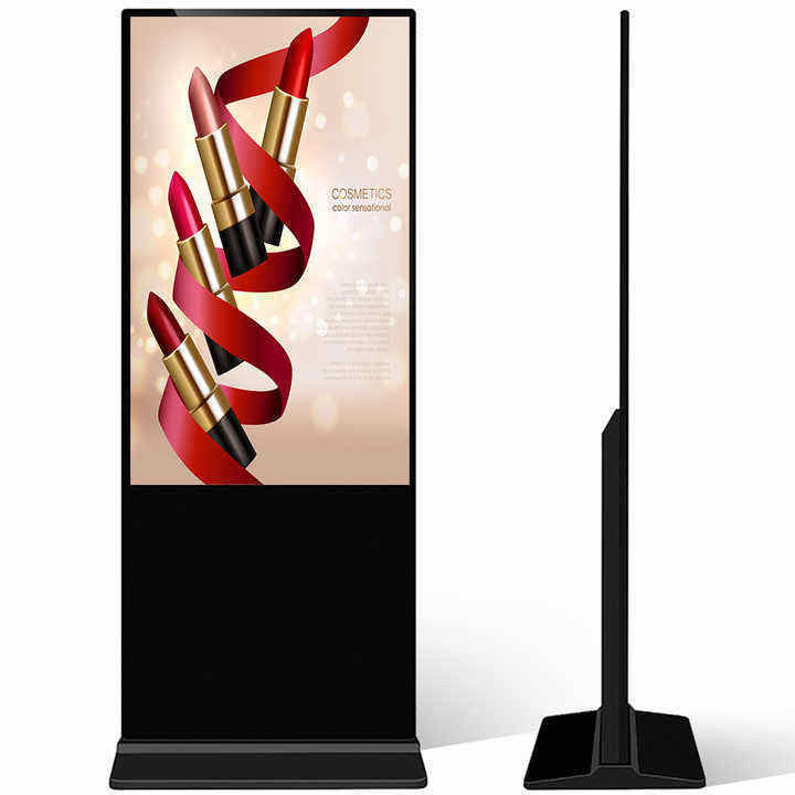 75 Inch Vertikal AD Kiosk LCD Iklan Tampilan Android Layar Sentuh Lantai berdiri Totem
