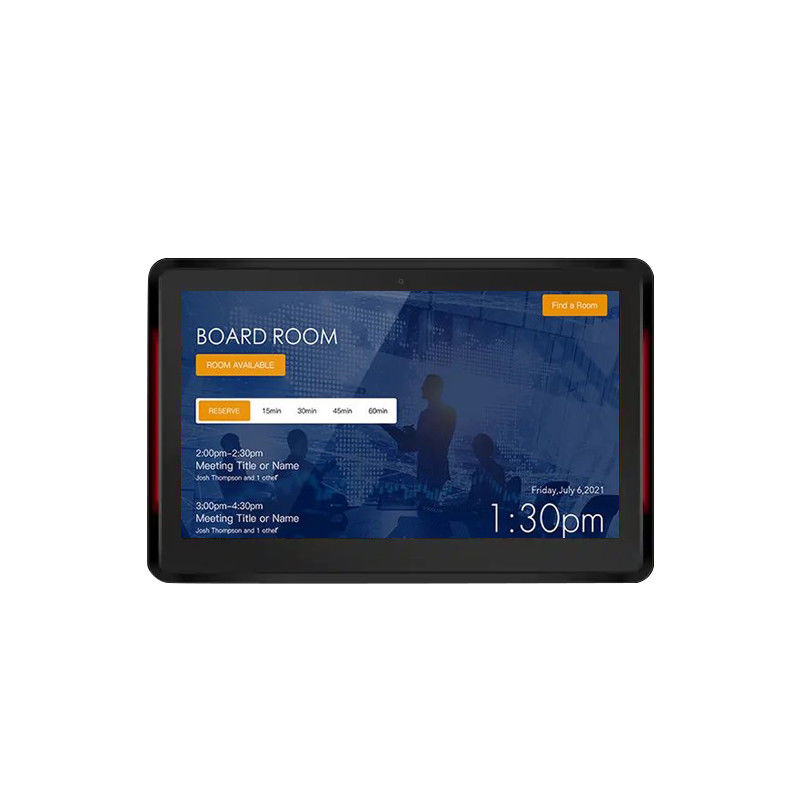 10.1Inch RK3399 2+16GB Wall Mounted Conference Room Tablet NFC POE Meeting Room Booking System dengan Lampu Kedua Sisi