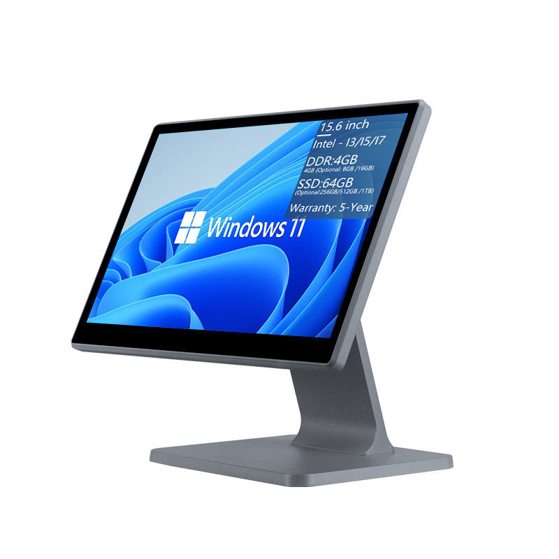 4GB DDR3 Memory 15.6 Inch Point of Sale POS Terminal untuk Restoran All in One Touch POS Machine Windows POS Systems