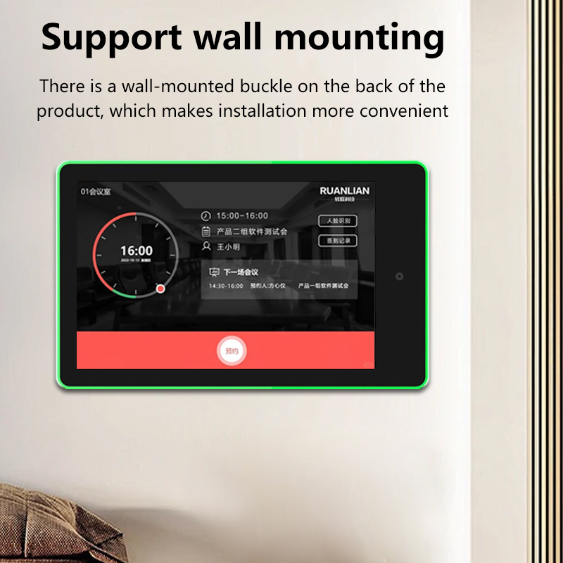 Sistem pemesanan ruang rapat PC tablet Android layar sentuh dudukan dinding 10,1 inci