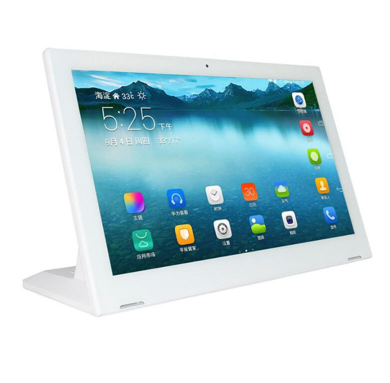Desktop android tablet pc pos NFC 17,3 inci 15,6 inci kios iklan IPS HD display