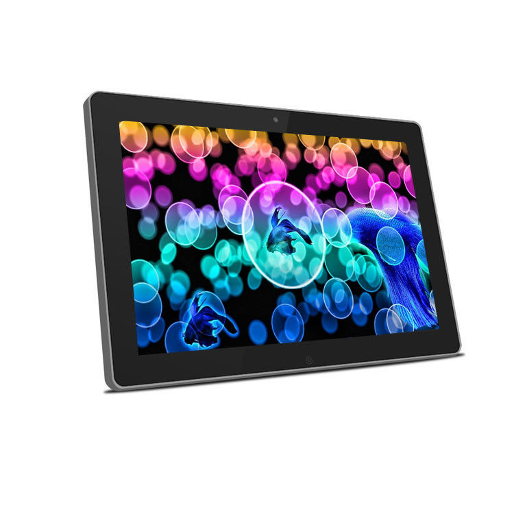 Wall mount 12 inci capacitive touchscreen Android semua dalam satu PC dengan kamera depan wifi rj45