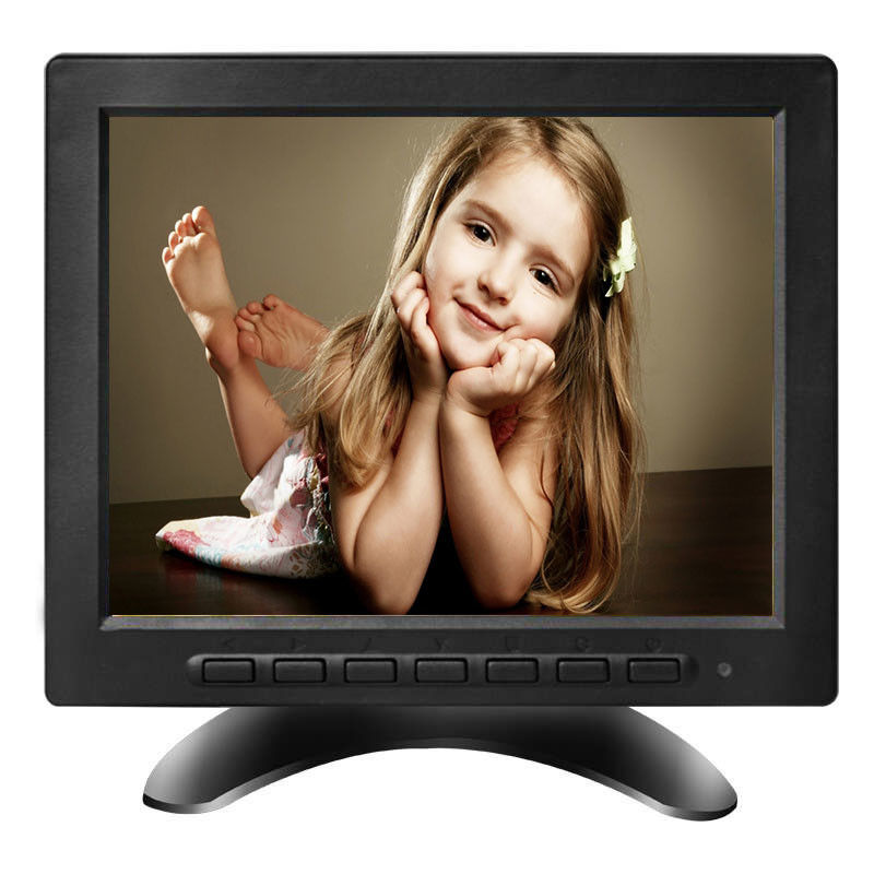 9~36VDC 800x480 8 Inch LCD CCTV Monitor Dengan BNC AV HDMI USB