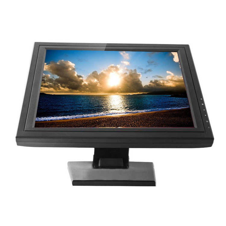0.297mm 17 Inch Touch Screen Monitor, 5ms touch screen wall monitor untuk POS