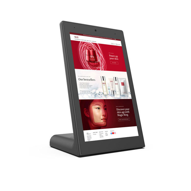 RK3288 10 Inch Tablet Komputer Desktop Android Tablet PC Iklan Tampilan
