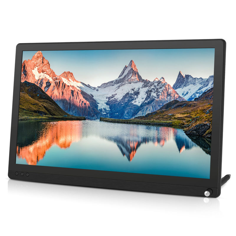 60Hz 15.6inch Usb C Pc Monitor / 11mm Komputer layar sentuh Monitor