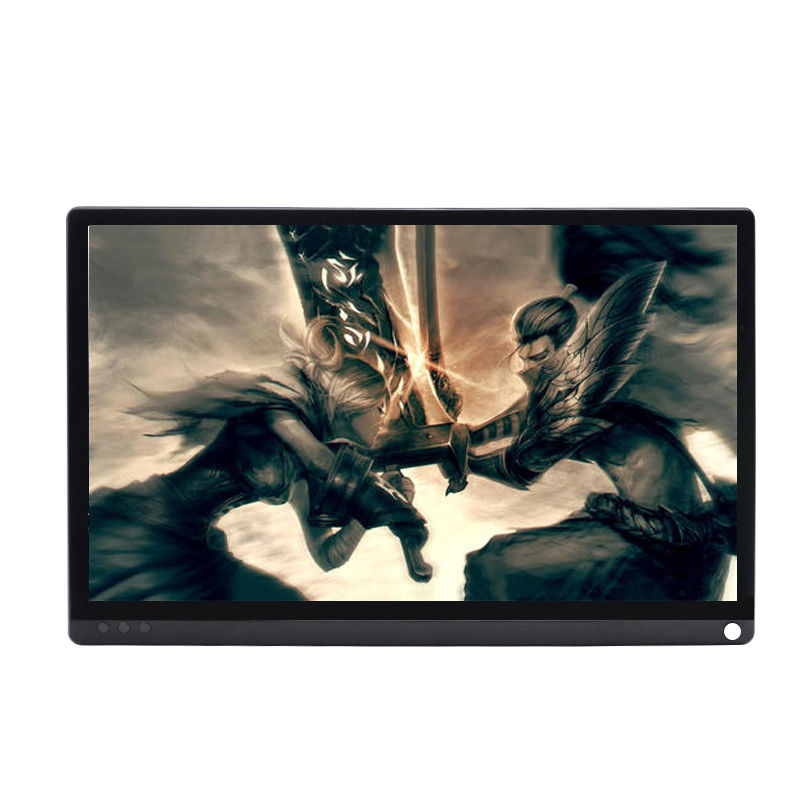 FCC Auto Powered 12v LCD layar sentuh monitor 15,6 Inch Plug And Play