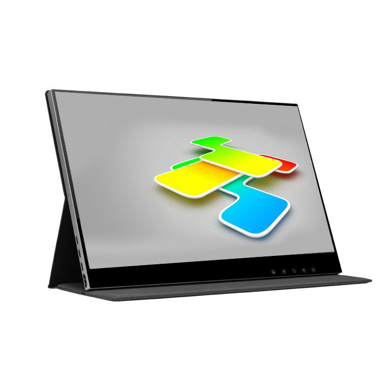 Wireless Wired Hitam 5ms Full HD Touch Screen Monitor 15,6 Inch