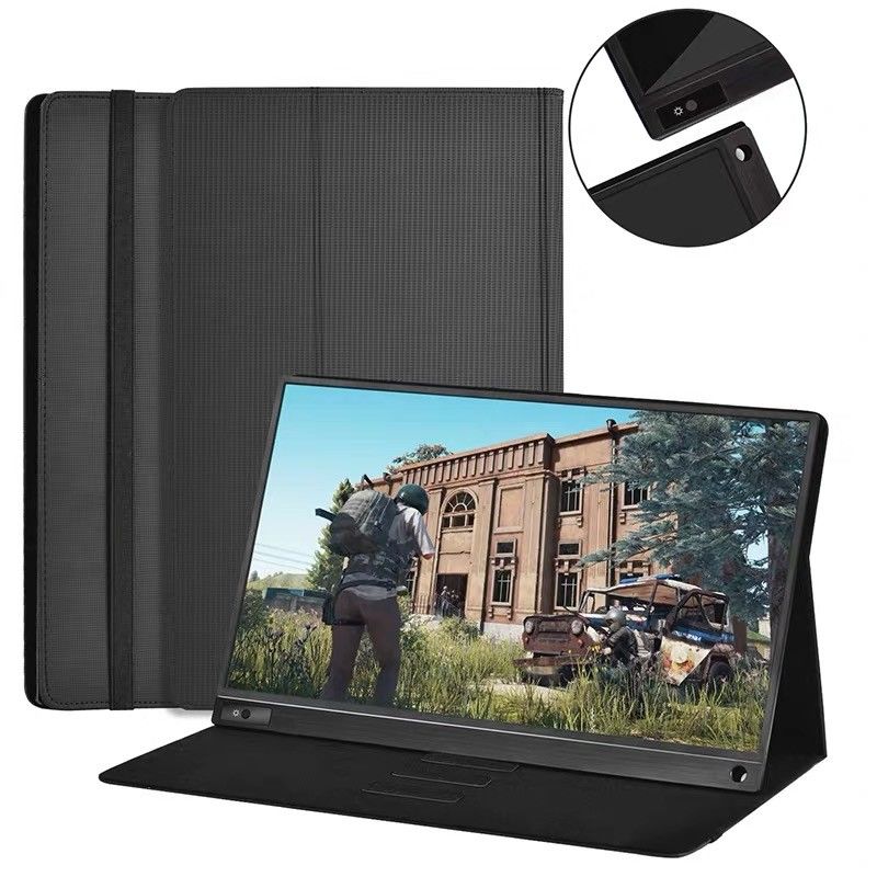 Anti Glare 1080p 15.6 " LCD Touch Screen Monitor Untuk Komputer Ponsel