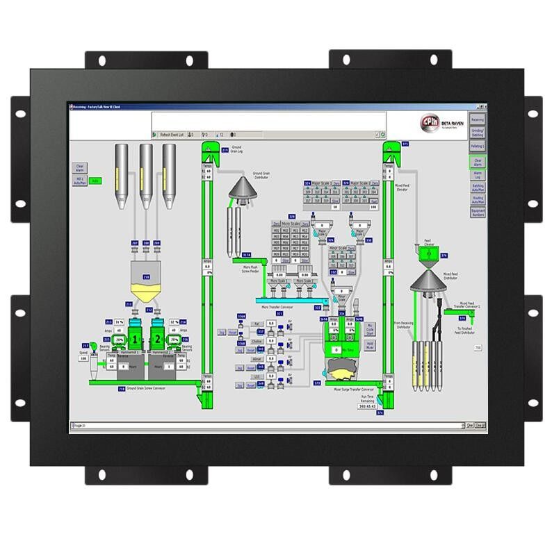 Open Frame 12 Inch Touch Screen Monitor 350 cd/m2 1000 cd/m2 opsional