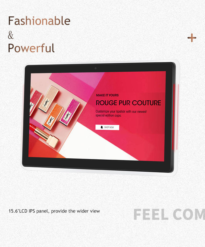 Tablet Android RK3288 Quad-Core Layar LCD 13,3" dengan Power over Ethernet (POE) untuk Penggunaan Industri