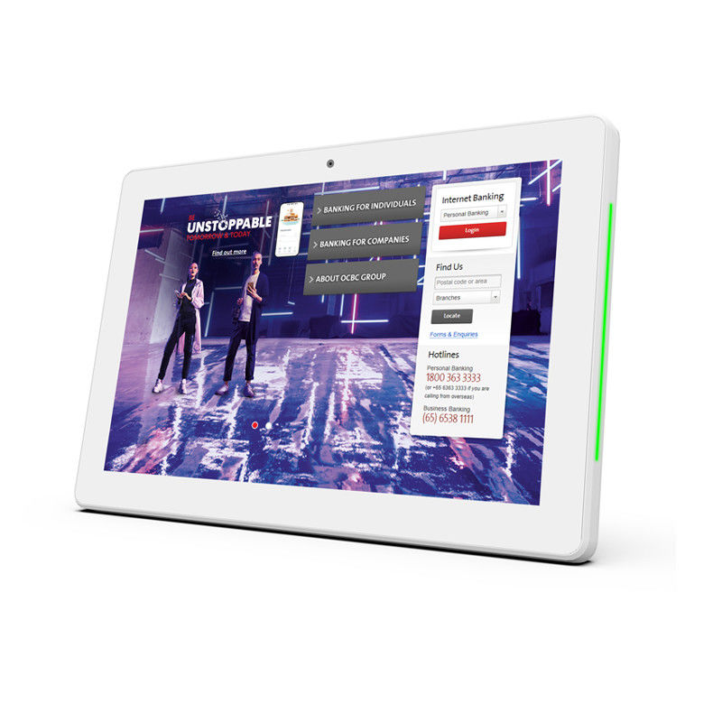 POE NFC Android Tablet PC OEM 10,1 Inci RK3288 CPU Wall Mount