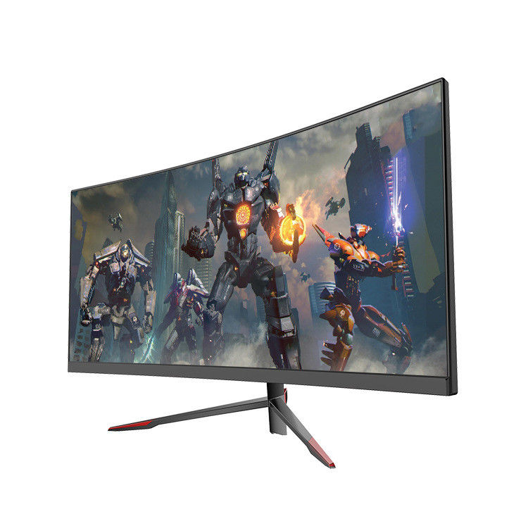 1800R 30 Inch Ultrawide Curved Monitor High Definition 8 Bit 2560x1080 Tanpa Bingkai